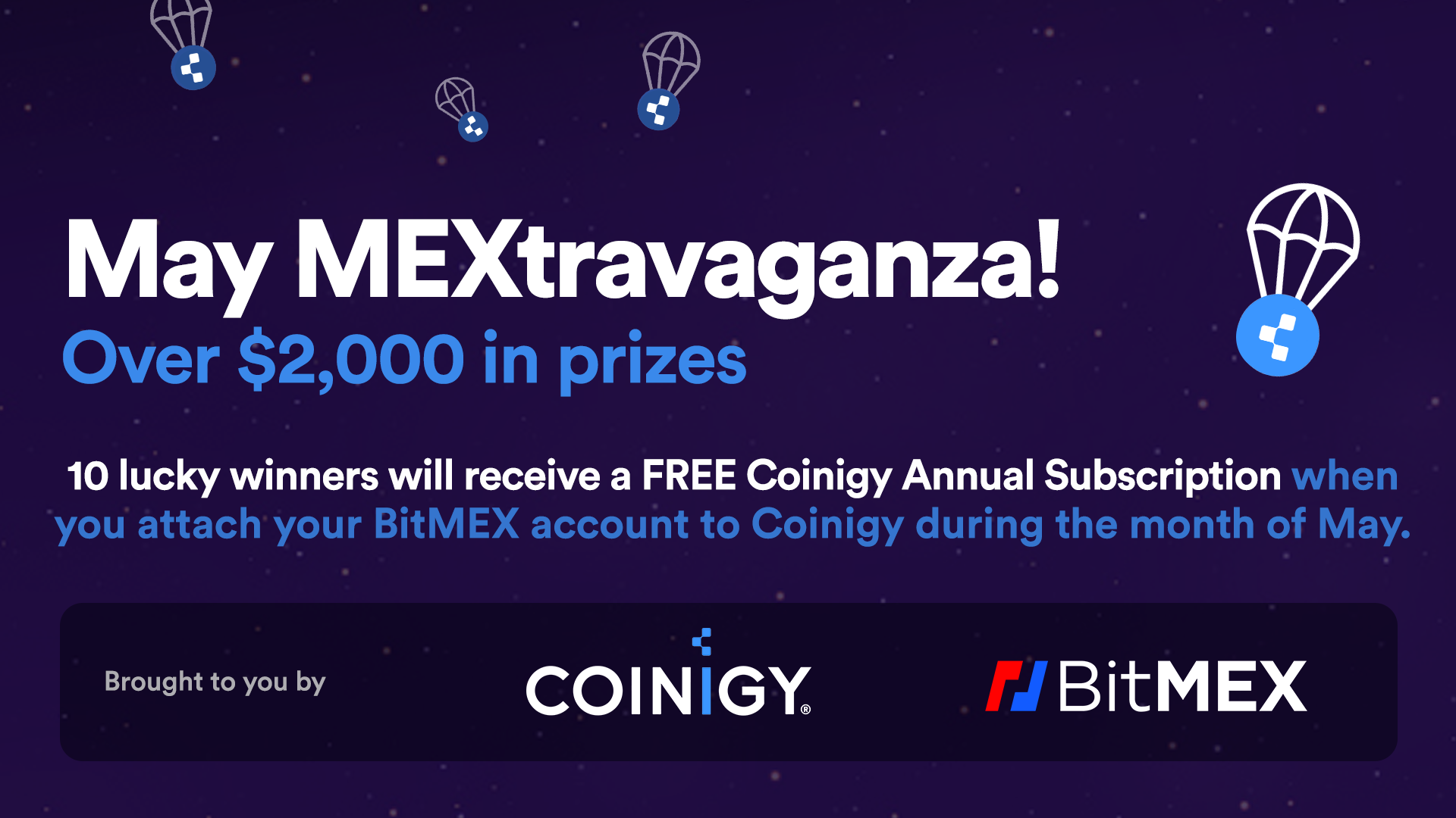 Coinigy x BitMEX Giveaway!