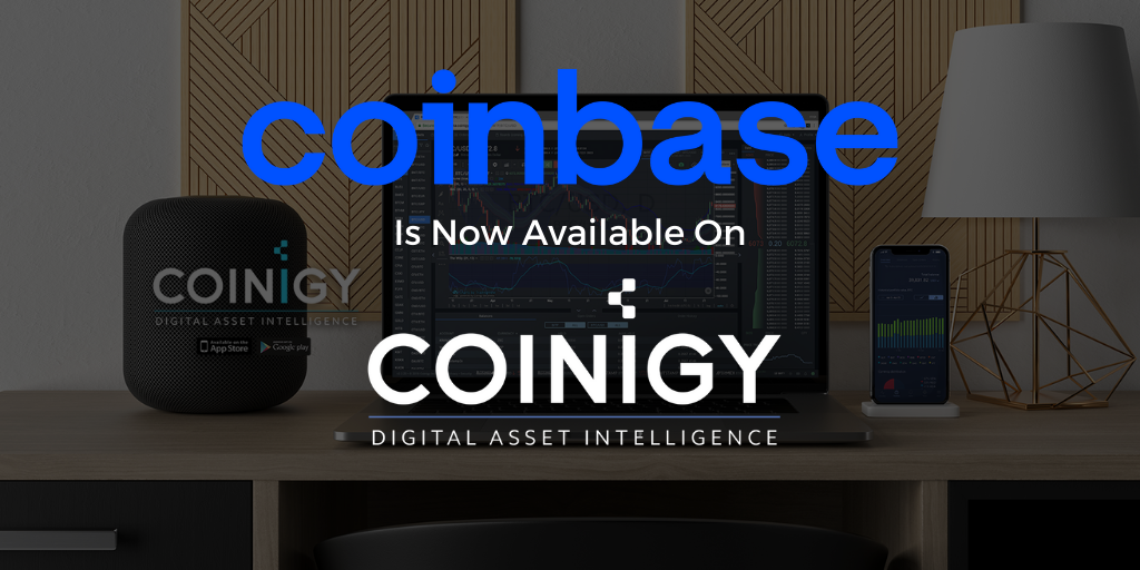 Coinbase Balance Tracking Now Available on Coinigy