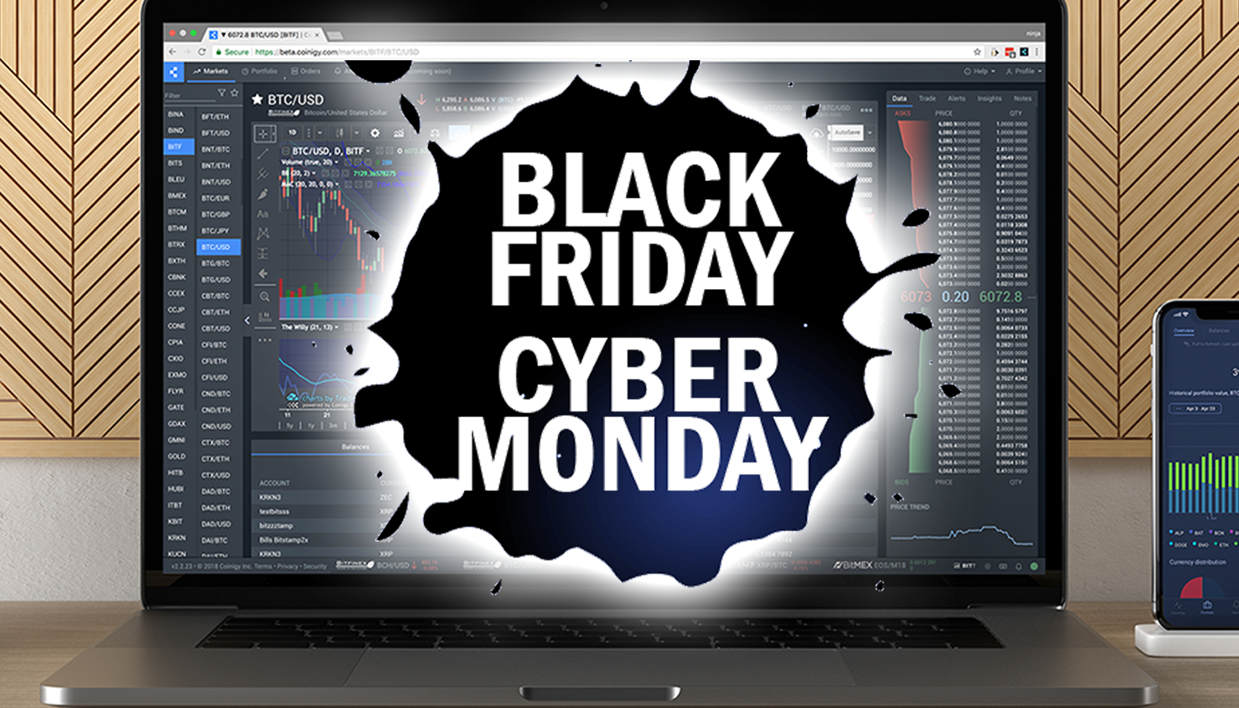 Black Friday-Cyber Monday Alert: 47% Off Annual Coinigy Subscriptions!