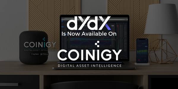 dYdX Now Available for Charting on Coinigy